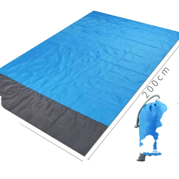 200x210cm Pocket Picnic Waterproof Beach Mat Sand Free Blanket Camping Outdoor Picknick Tent Folding Cover Bedding