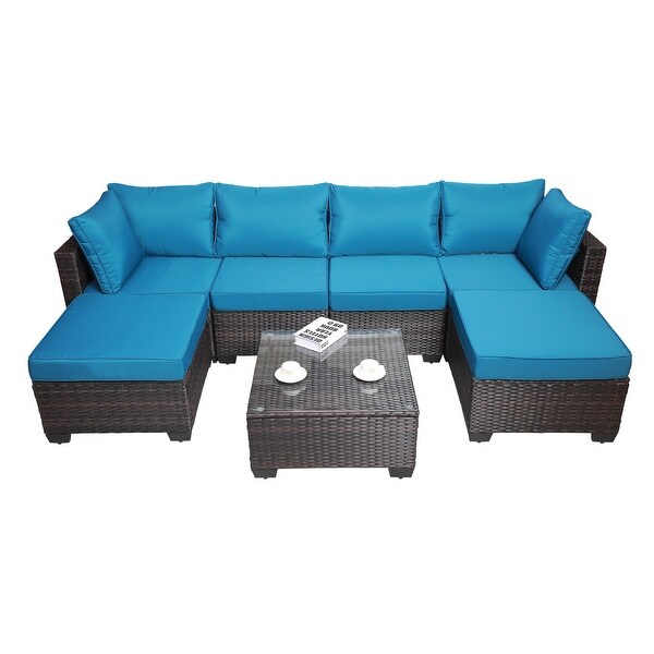 7piece Outdoor Garden Patio Sofa Set