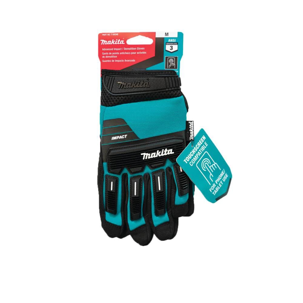 Makita Advanced Impact Demolition Gloves Large T-04254 from Makita