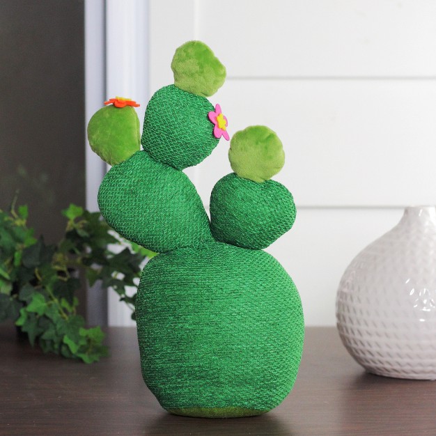 Plush Cactus Artificial Plant Table Top Decoration Green