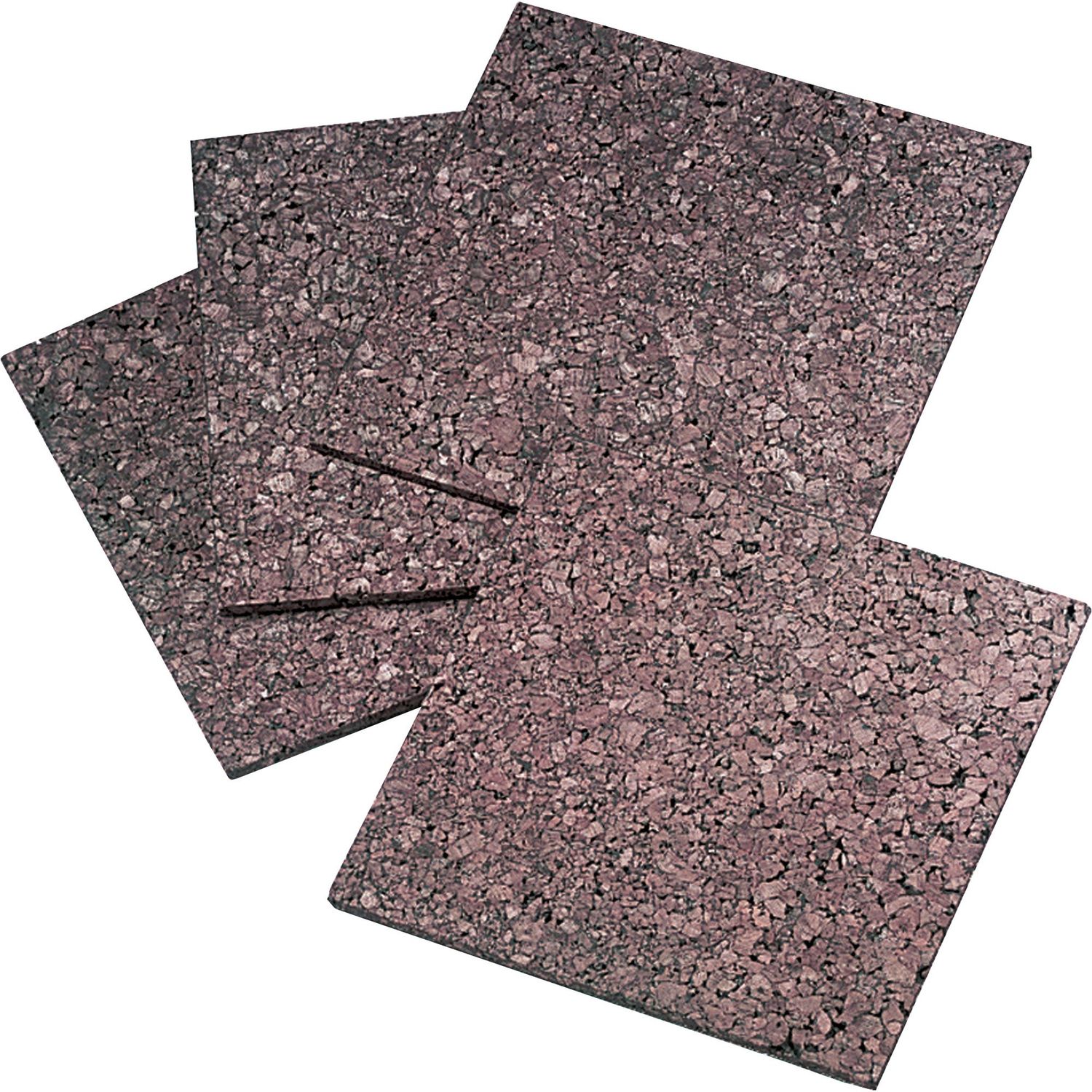 Frameless Modular Dark Cork Tiles by ACCO Brands Corporation QRT101Q