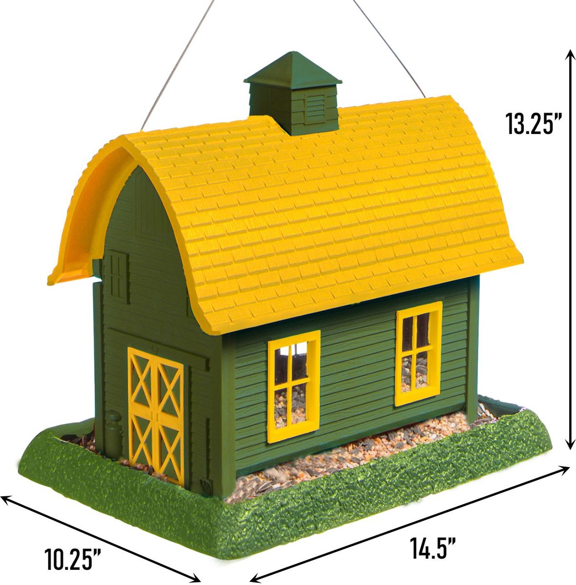 North States Village Collection Green Barn Bird Feeder