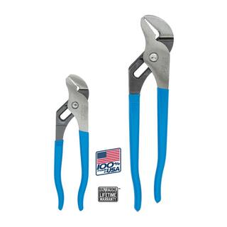 Channellock 9.5 in. and 6.5 in. Tongue and Groove Pliers Set GS-1