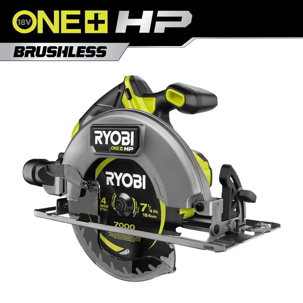 RYOBI ONE+ HP 18V Brushless Cordless 7-14 in. Circular Saw (Tool Only) PBLCS300B