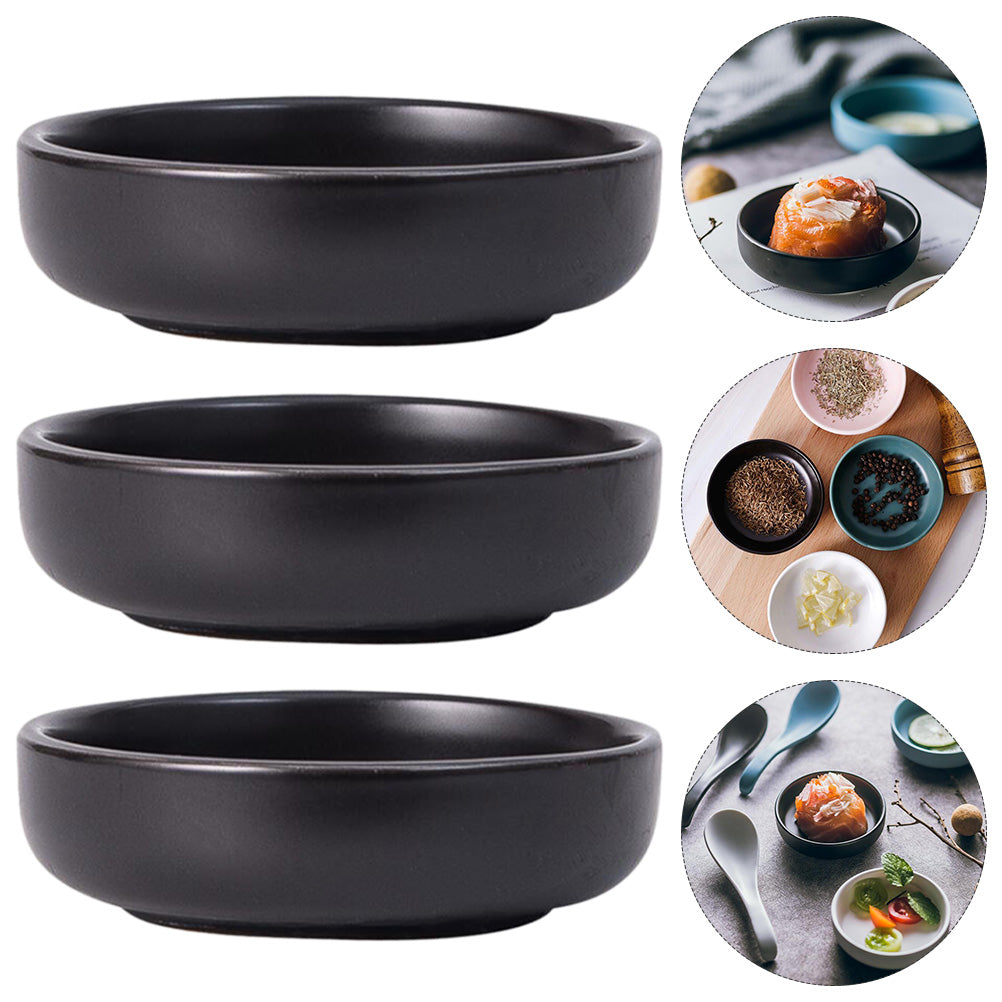 Nuolux Sauce Dish Soy Dishes Dipping Bowls Seasoning Ceramic Sushimini Side Round Japanese Porcelain Bowl Plate Dish Small