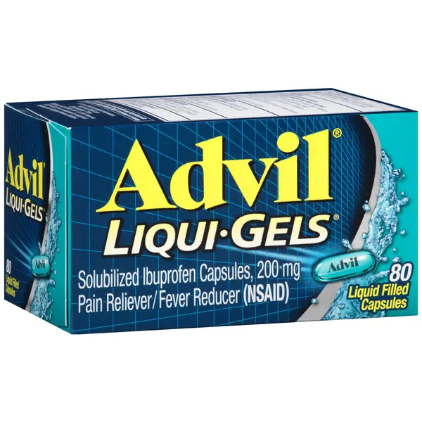 Advil 80-Count 200mg Ibuprofen Liqui-Gels Pain Reliever and Fever Reducer