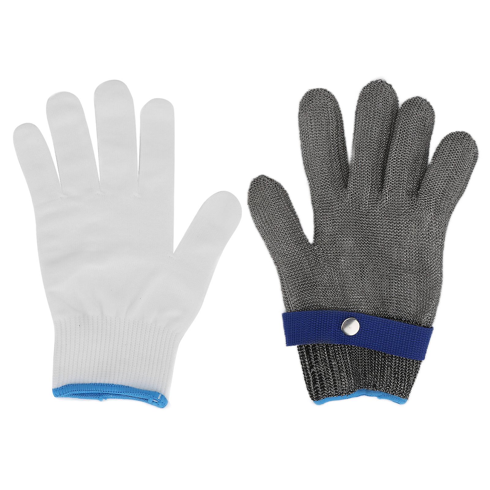 Work Gloves Ambidextrous And High Performance Stainless Steel Cut Resistant Gloves Xl Size