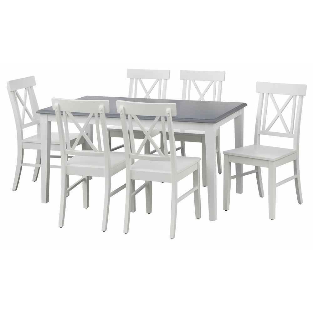 Simple Living Eugenia 7 piece Farmhouse Dining Set