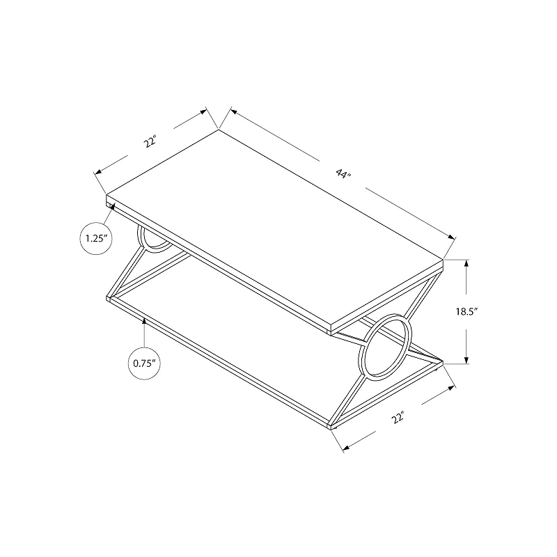 Monarch Contemporary Accent Coffee Table