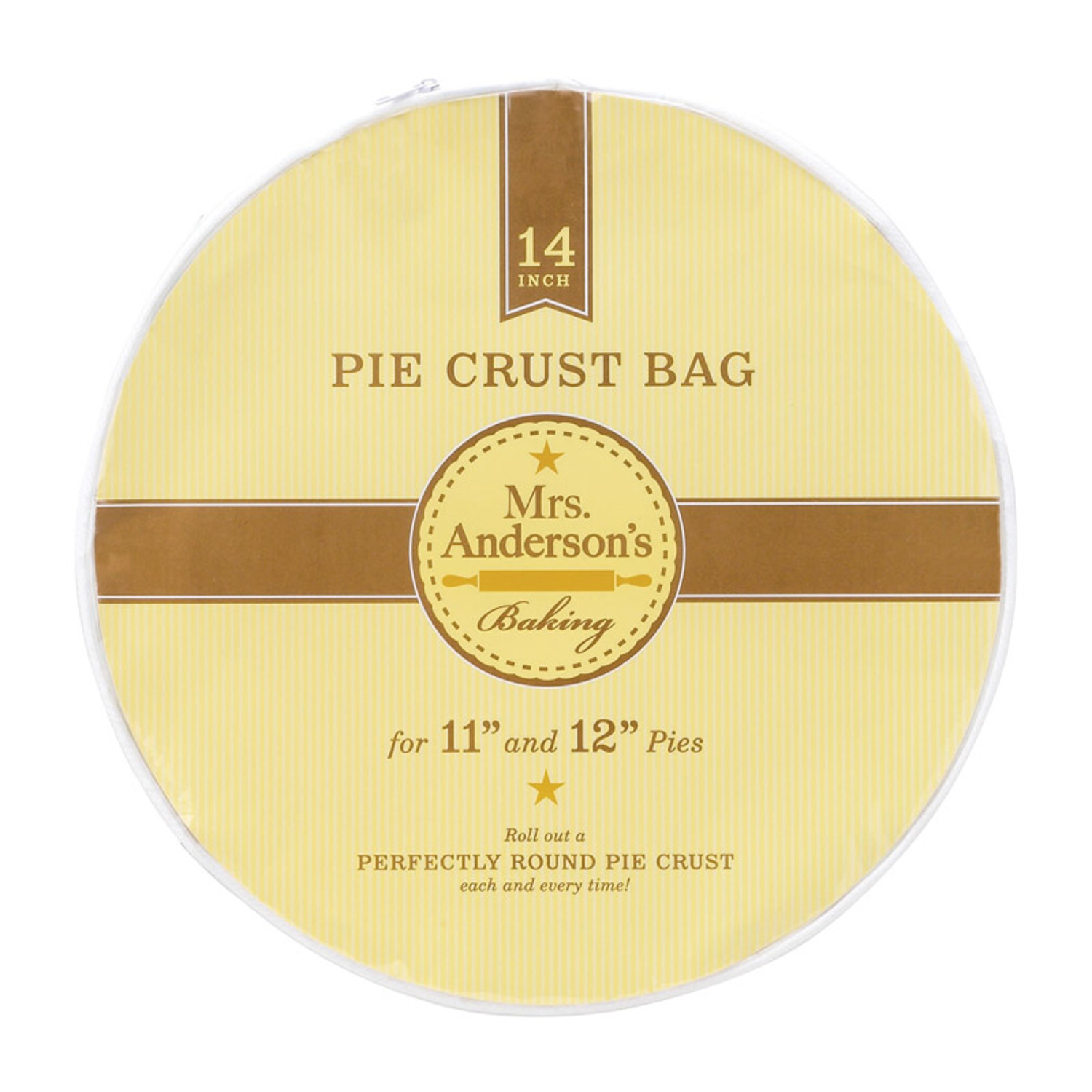 Mrs. Andersons Baking Baking 14 in. L Pie Crust Bag White