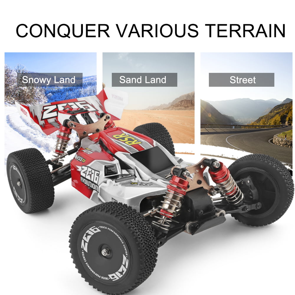 Wltoys XKS 144001 RC Car 60km/H High Speed 1/14 2.4GHz RC 4WD Racing Off-Road Drift Car RTR