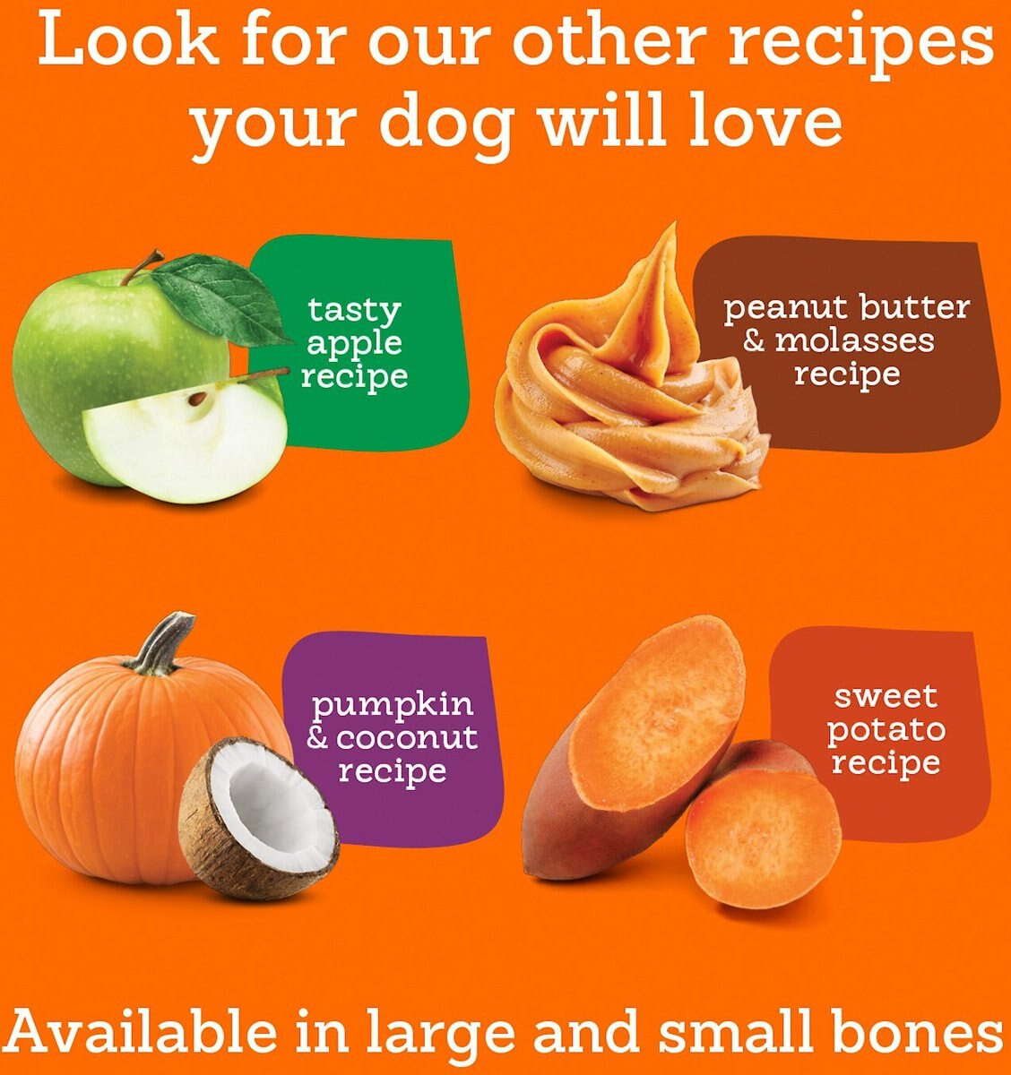 Riley's Organic Pumpkin and Coconut Large Bone Dog Treats， 5-oz