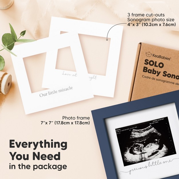 Keababies Solo Baby Sonogram Picture Frame Modern Ultrasound Picture Frames Pregnancy Announcements Sonogram Frame