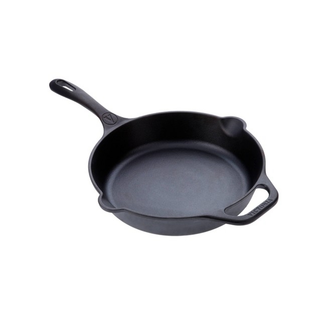 Cast Iron Skillet With Long Handle And Helper Handle