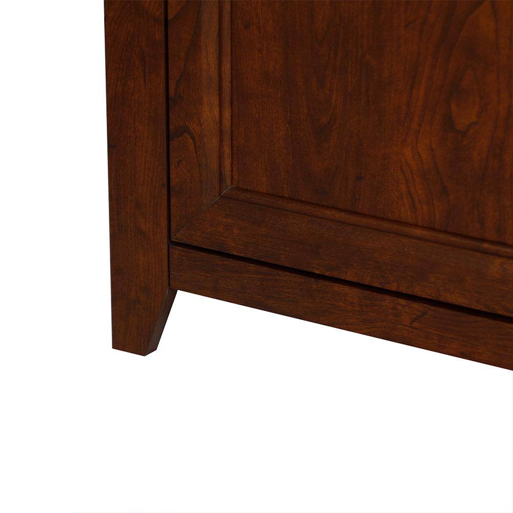 SAINT BIRCH Kenneth Cherry and Gray Oak File Cabinet SBSD4225CFCG