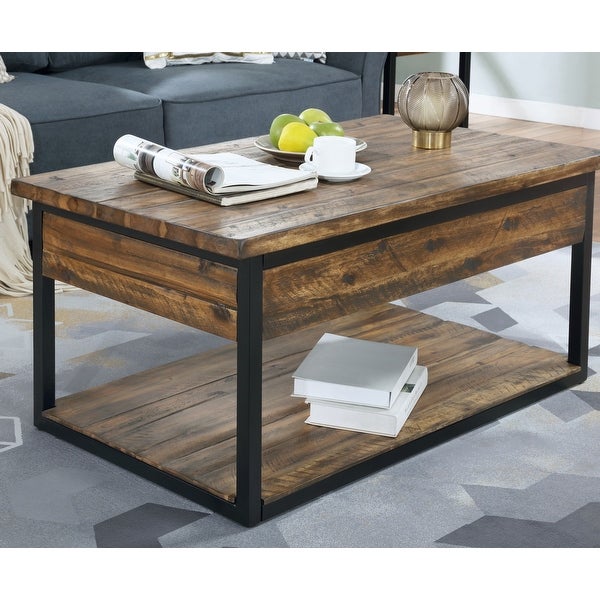 Carbon Loft Ciaravino Rustic Wood 3-piece Coffee and End Table Set