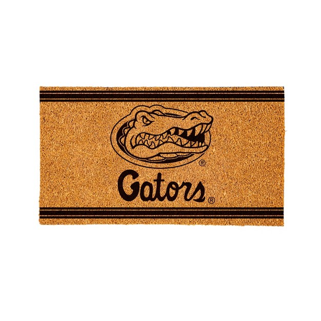 Evergreen University Of Florida Logo Turf Mat Brown 28 X 16 Inches Indoor Outdoor Doormat