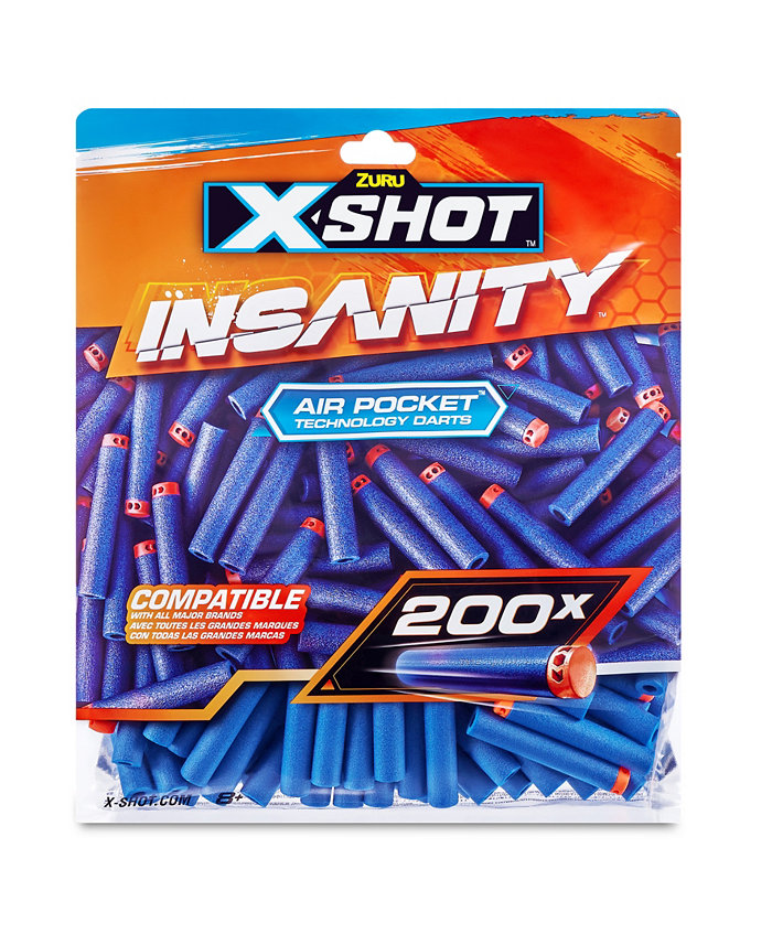 X-Shot Zuru Insanity 200 Pack Darts Refill