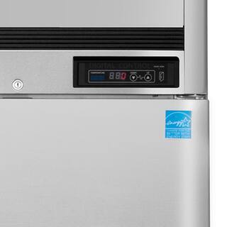 Maxx Cold 54 in. 49 cu. ft. AutoCycle Defrost Upright Freezer Top Mount Energy Star Rated in Stainless Steel MCFT-49FDHC