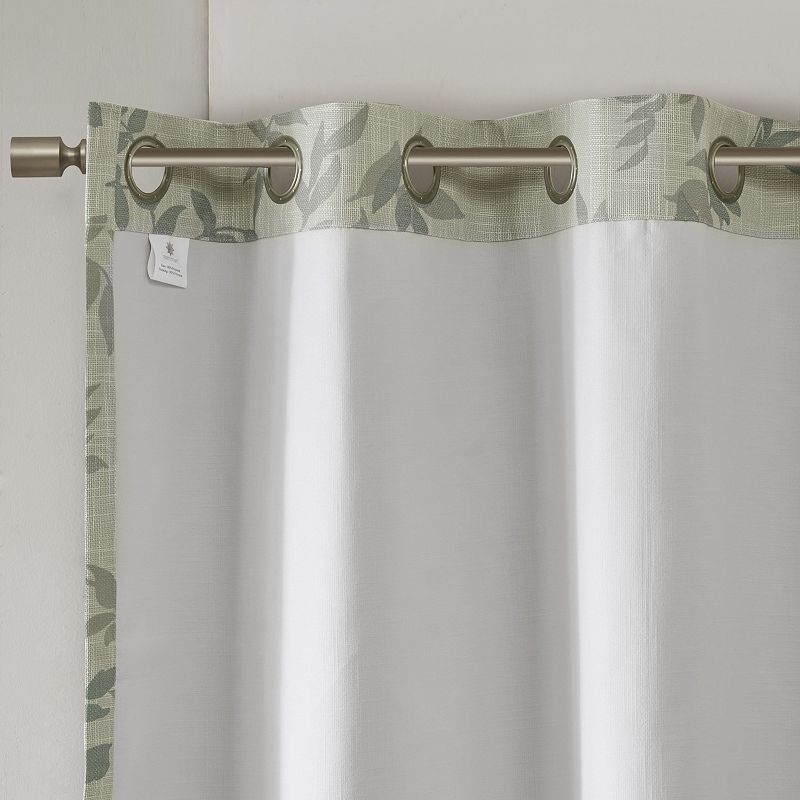 SunSmart Blackout 1-Panel April Botanical Window Curtain