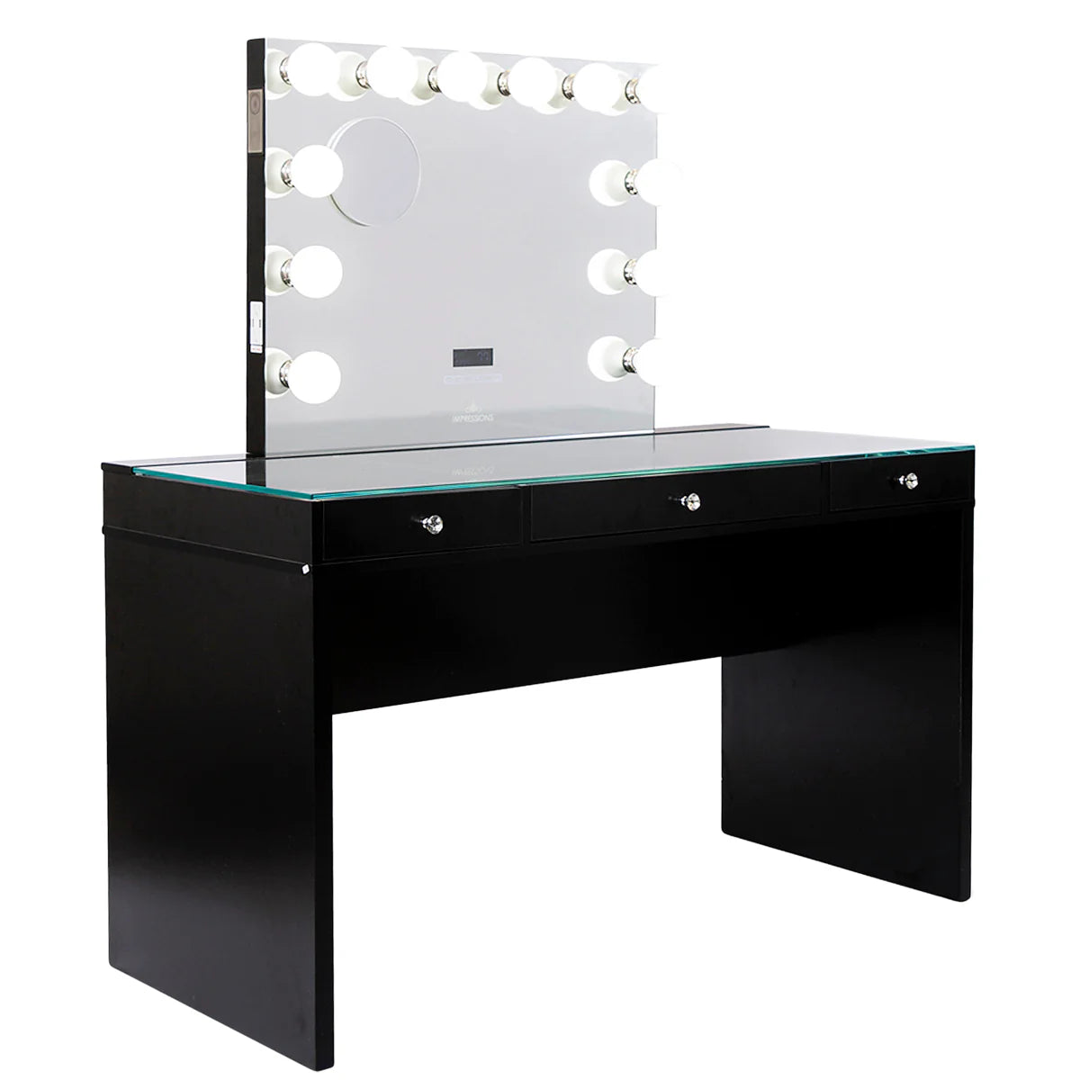 IVFT-SSPL2TBGLOWX-DWH2U-LFD-N | SlayStation® Plus 2.0 Table + Vanity Mirror Bundle