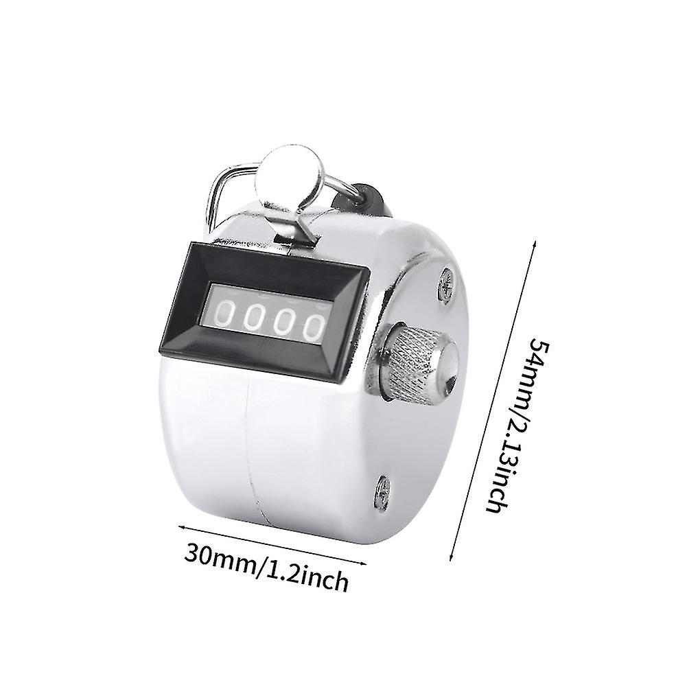 Metal Mechanical Hand Tally Counter For Coaching 4 Digital Finger Clicker Sport