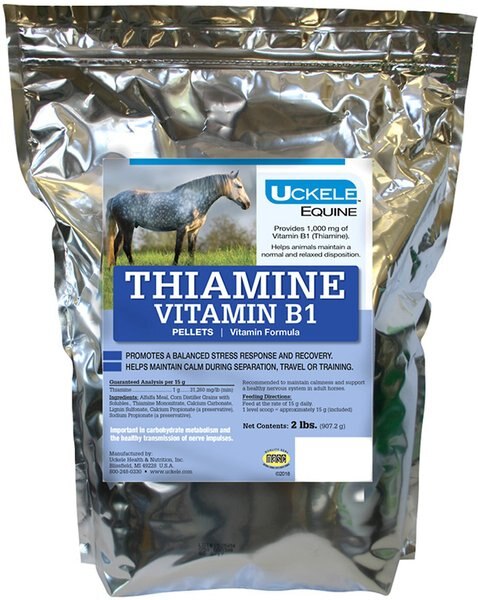 Uckele Thiamine Vitamin B1 Pellets Horse Supplement， 2-lb bag