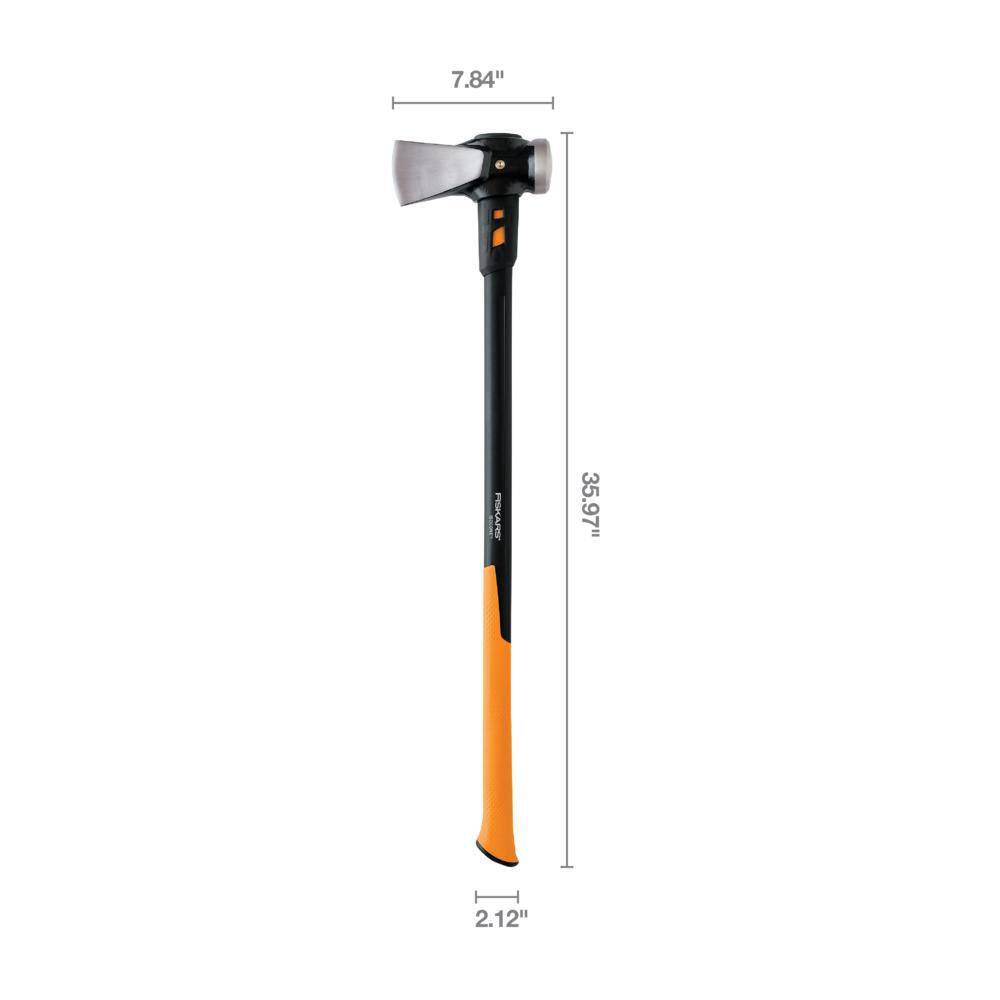 Fiskars IsoCore 8 lbs. Forged Steel Splitting Maul with 36 in. Fiberglass Core Handle 751110-1004