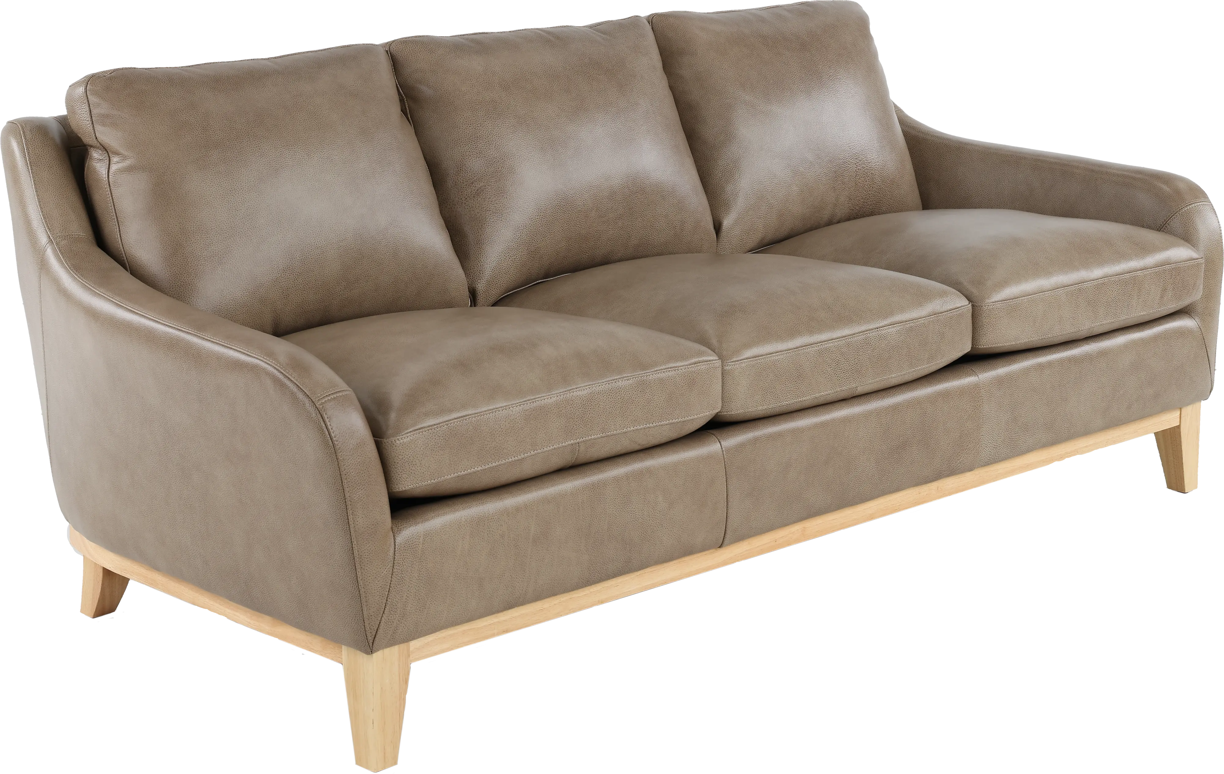 Cammack Sandy Brown Leather Sofa