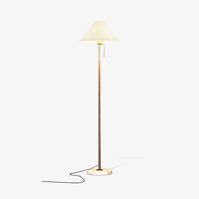 Vintage Pleated Floor Lamp