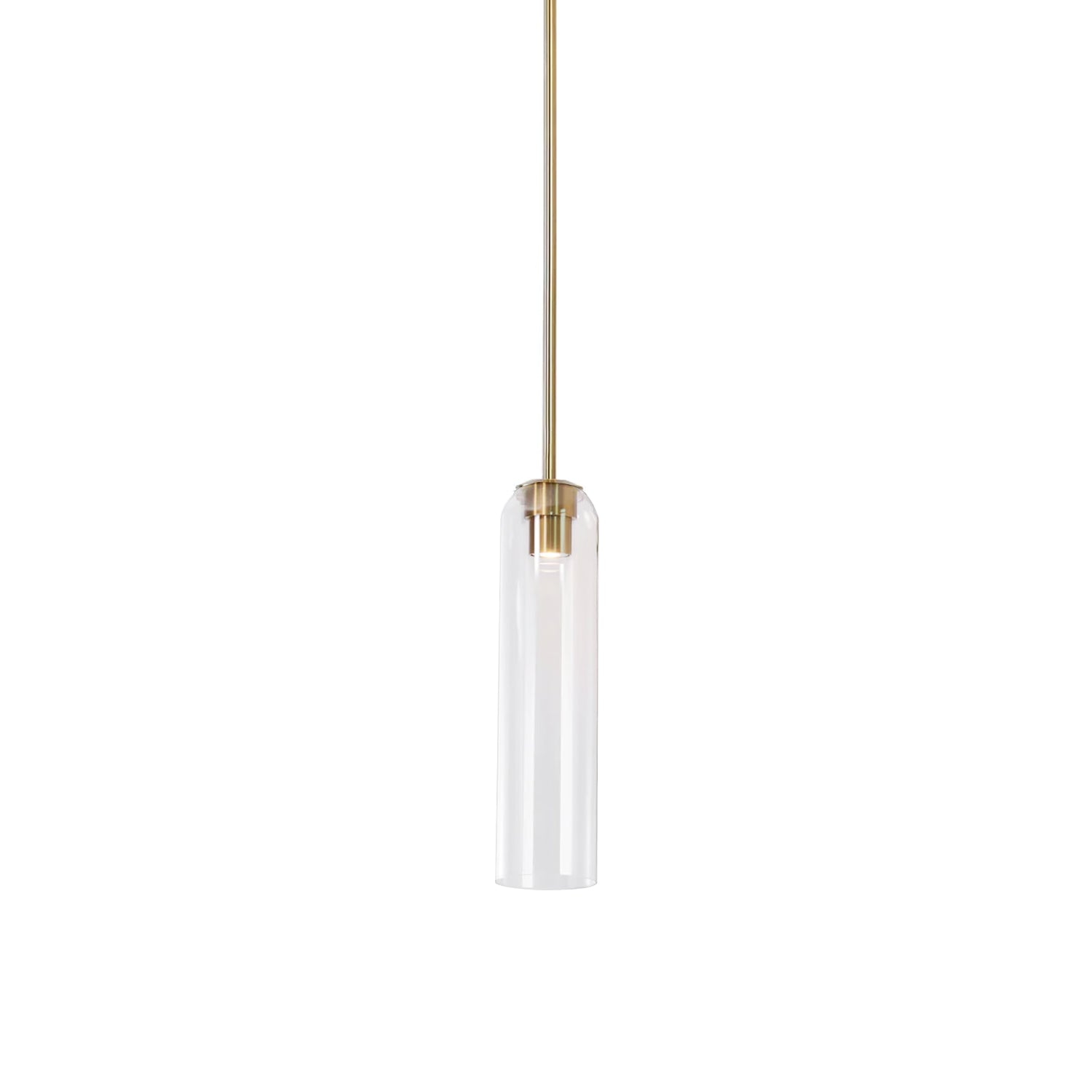 Long Tube Glass Pendant Light