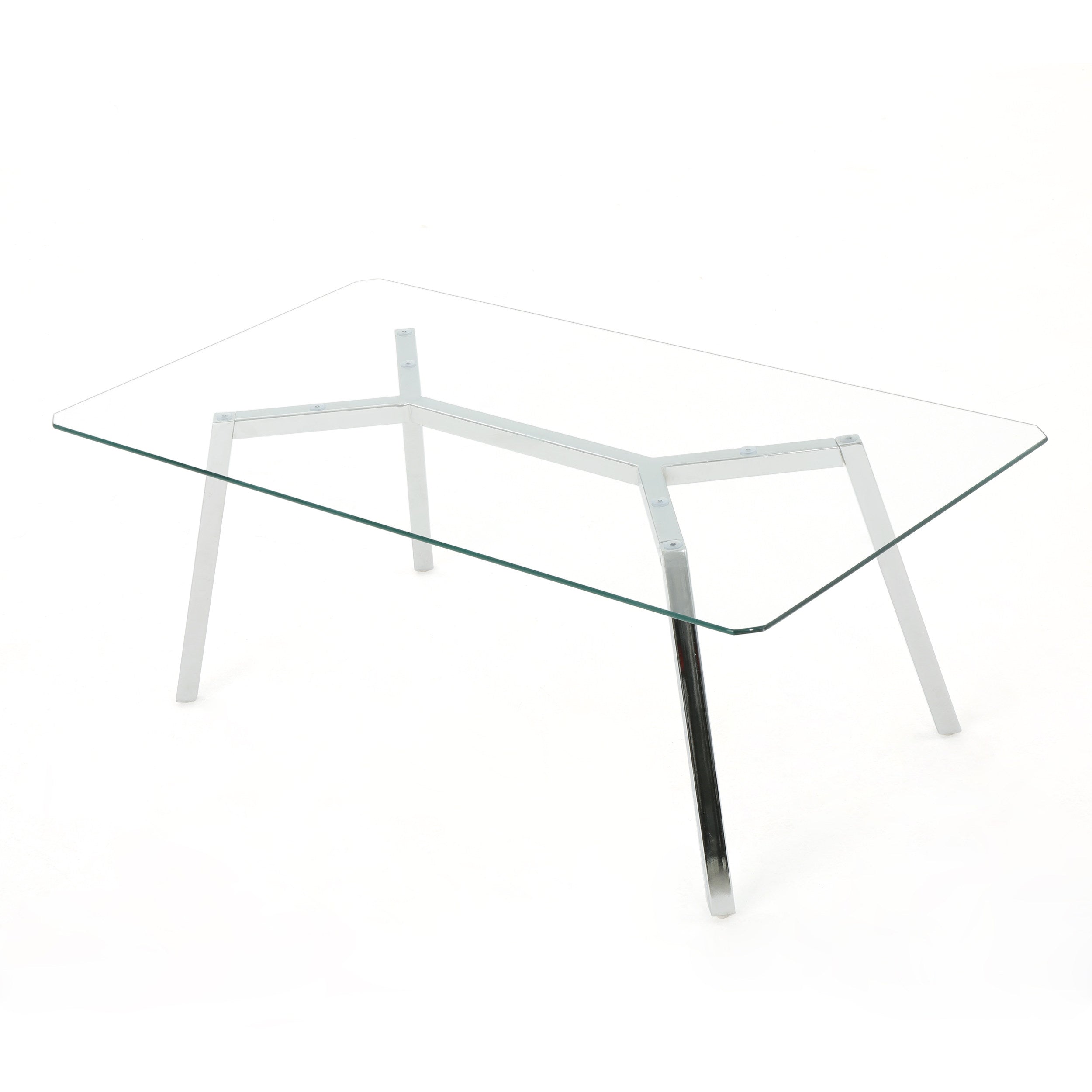 Verna Tempered Glass Dining Table