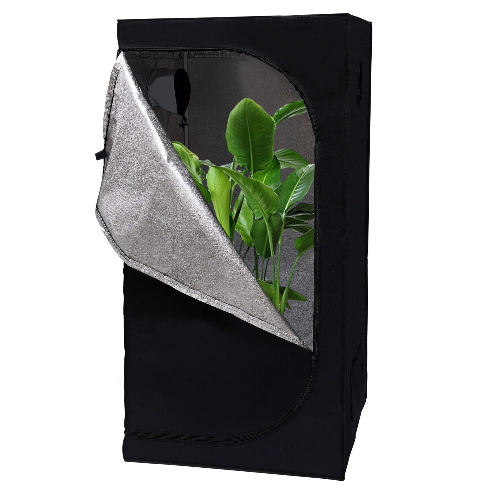 Miumaeov Black Indoor Hydroponic Grow Tent Room Box 600D Oxford Fabric for Plant Growing