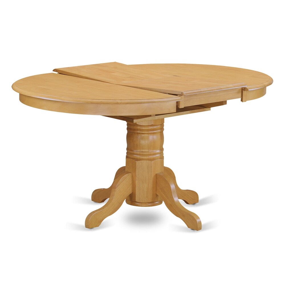 East West Furniture Modern Dining Table Set  an Oval Wooden Table and Dining Room Chairs  Oak (Pieces   Seat Options)