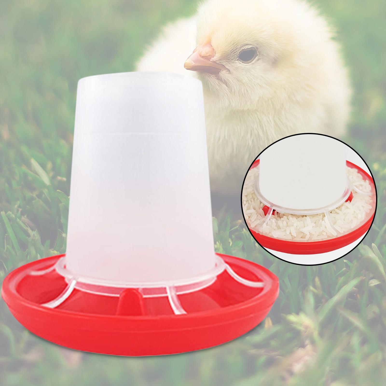 Chicken Feeder， Self-closing Bucket Stable Easy to Install Practical Portable Feeding