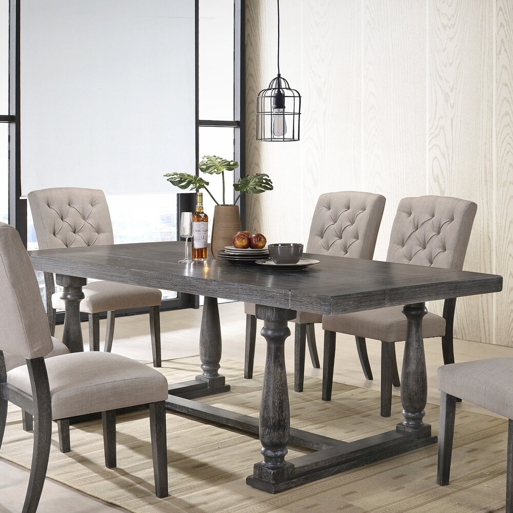 The Gray Barn Martell Weathered Grey Oak Dining Table