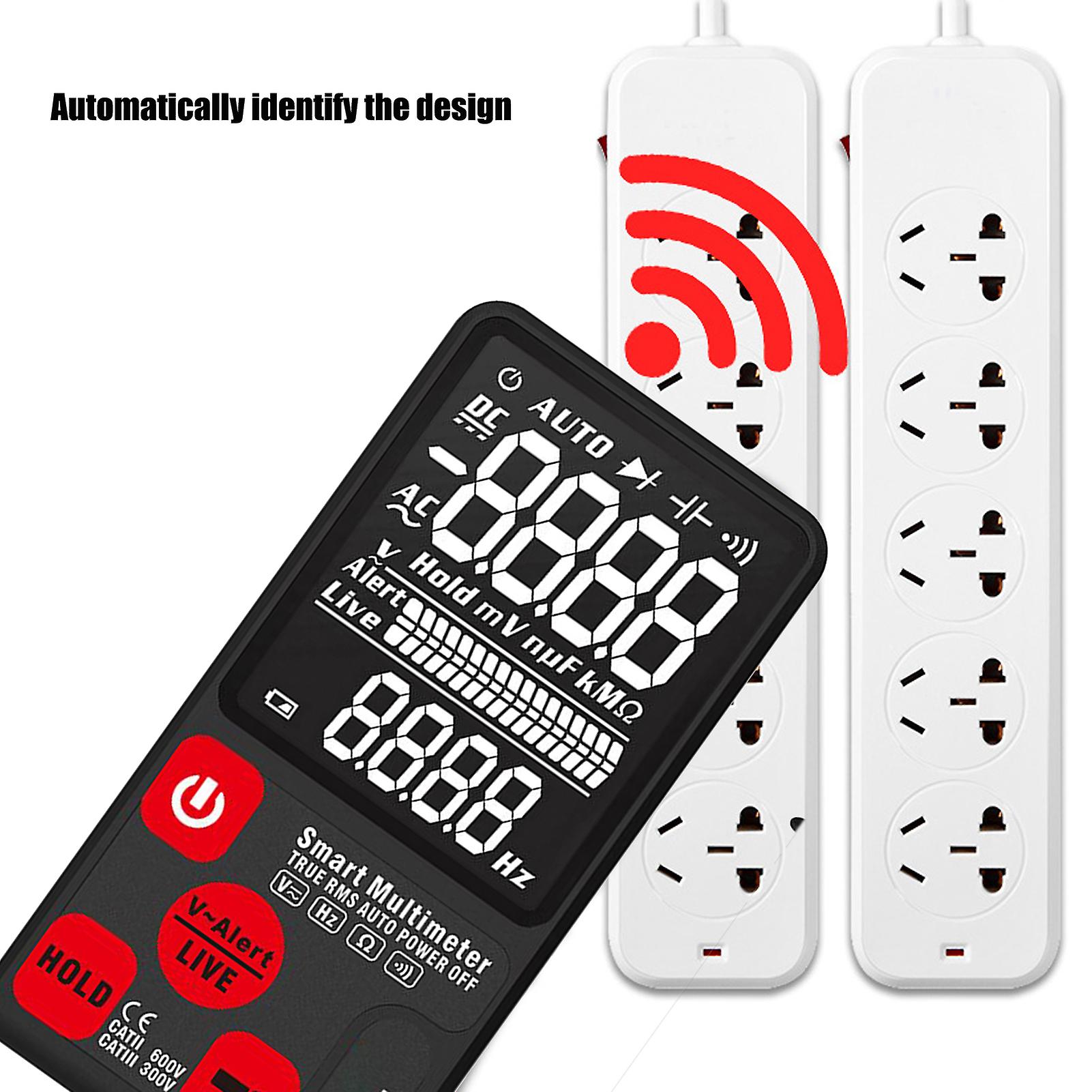 Bside Adms7cl Digital Multimeter Large-screen 6000 Counts Voltage Resistance Frequency Tester