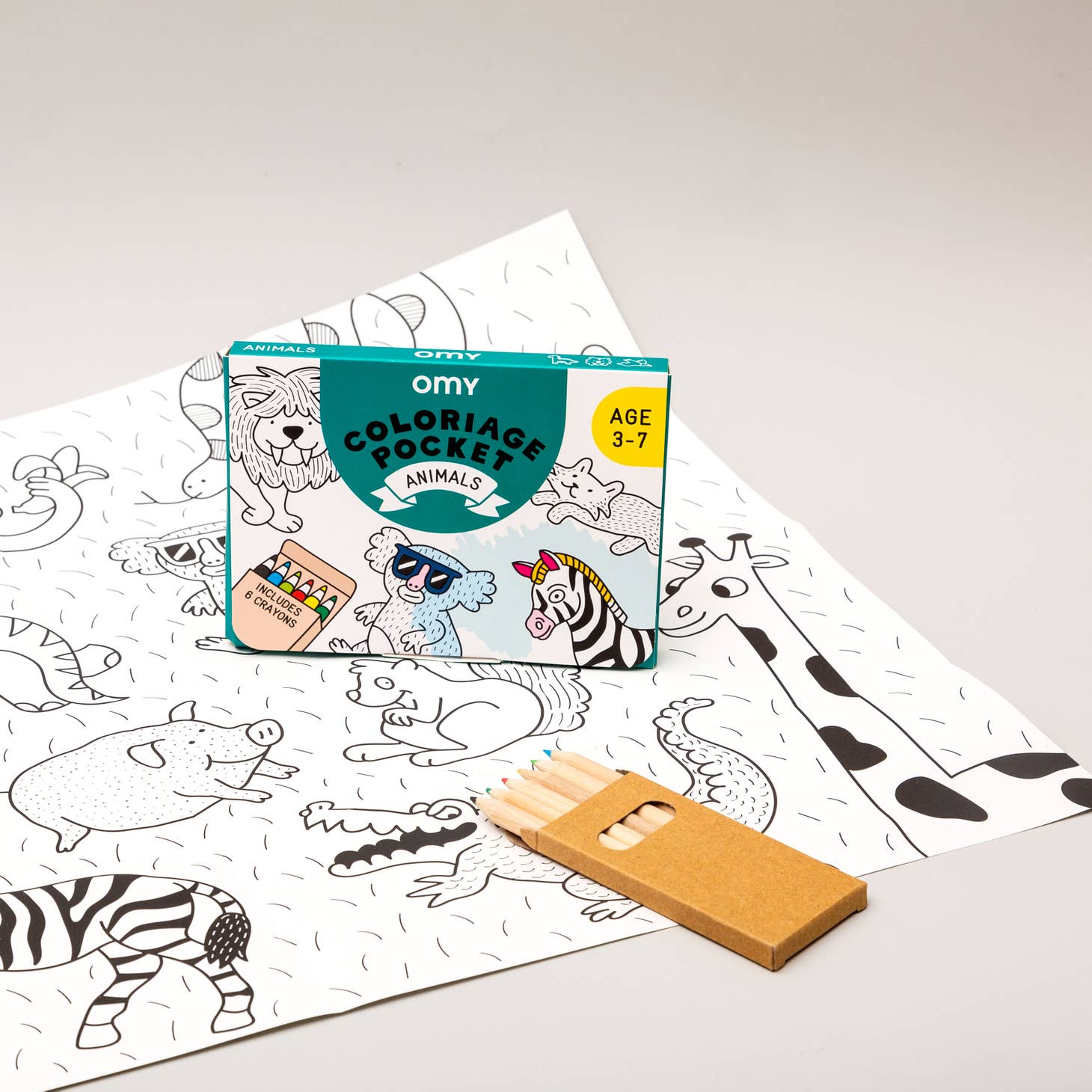 Mini Coloring Set - Animals by OMY