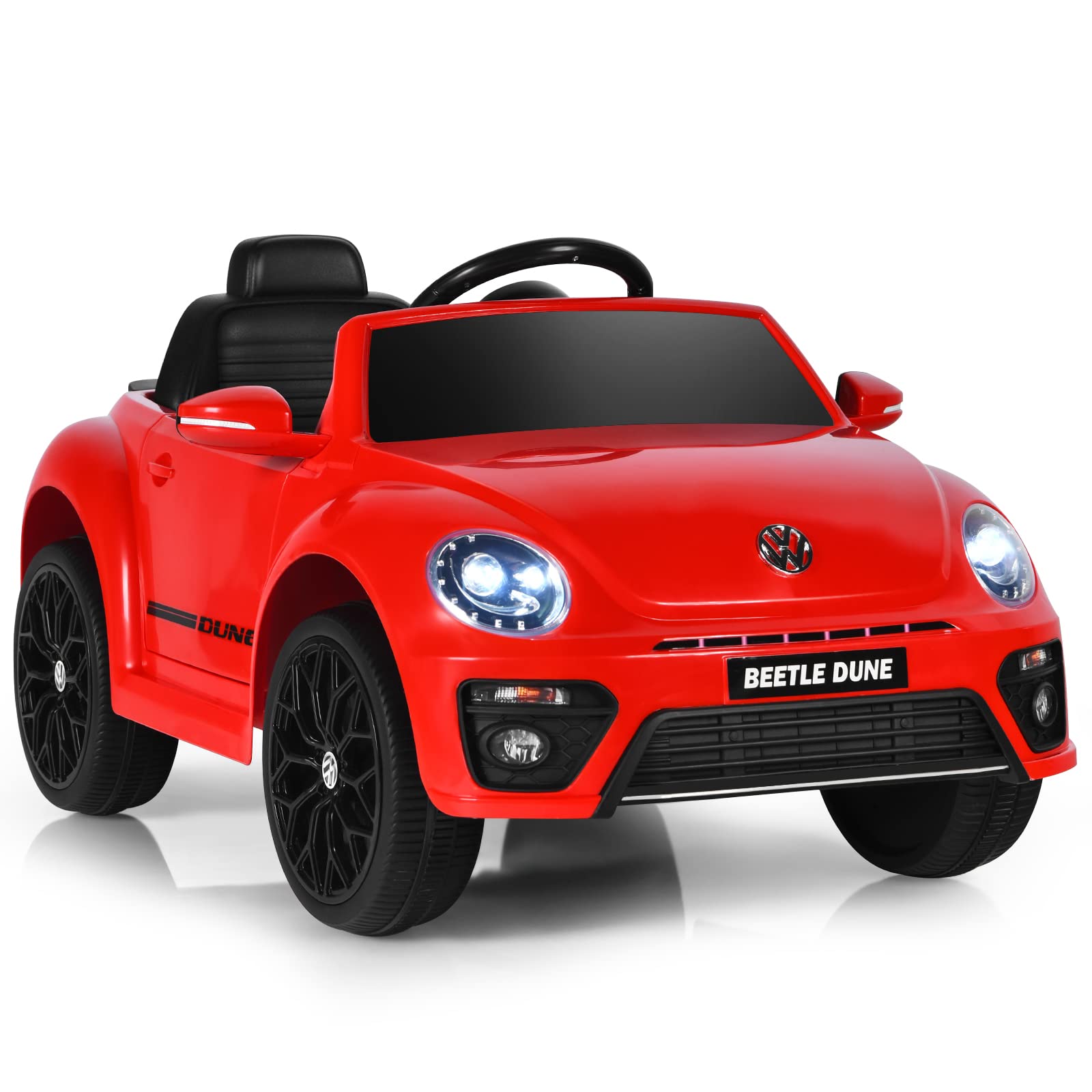 Costzon Ride on Car, 12V Licensed Volkswagen Beetle Battery Powered Vehicle w/ Remote Control