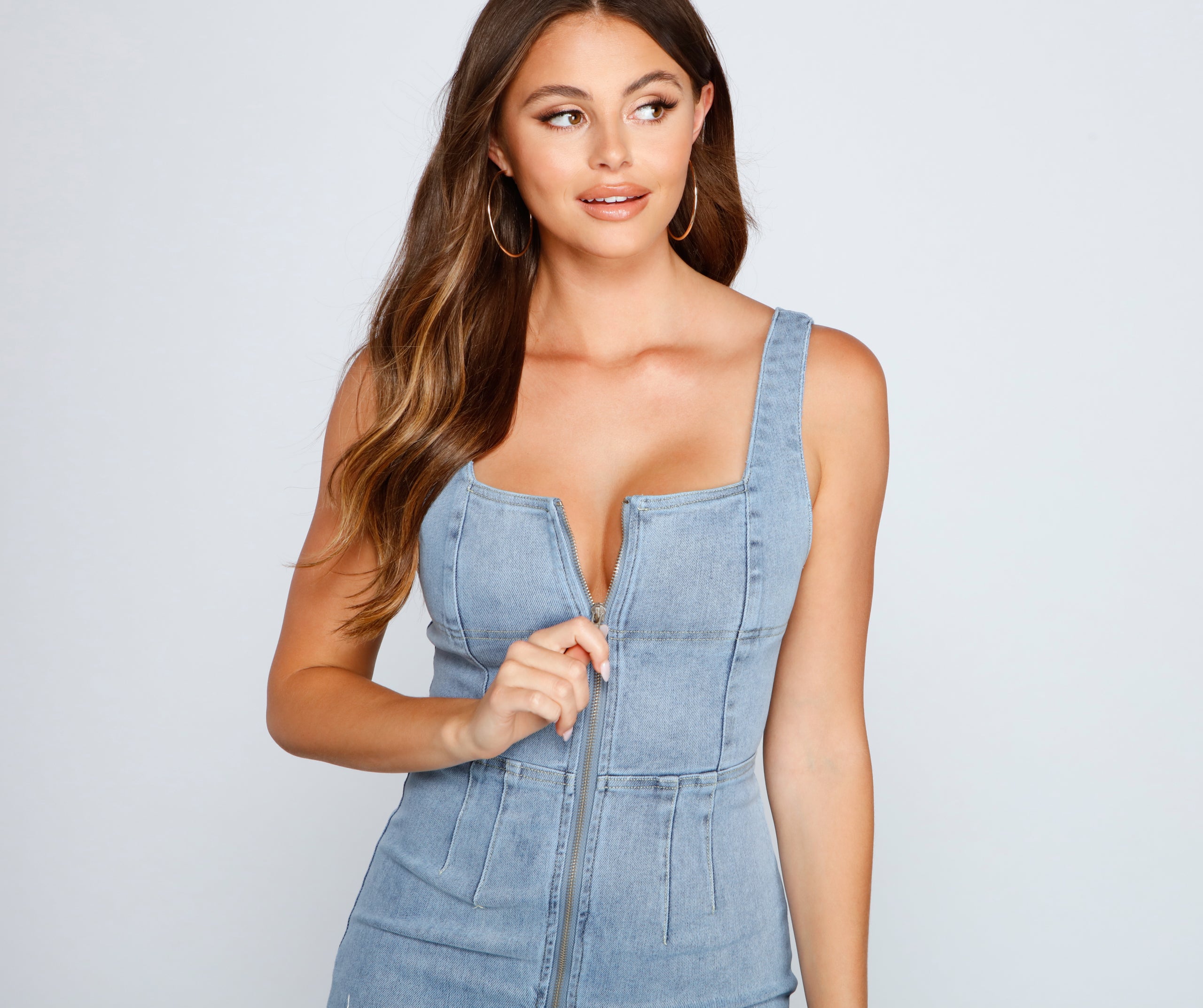 Retro Babe Zip-Front Jumpsuit