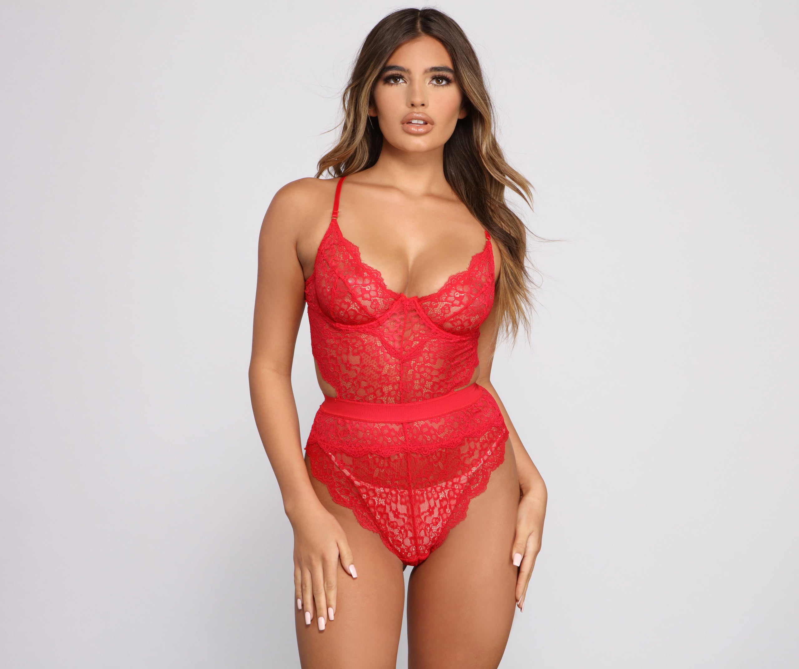 In Love With Lace High Waist Teddy