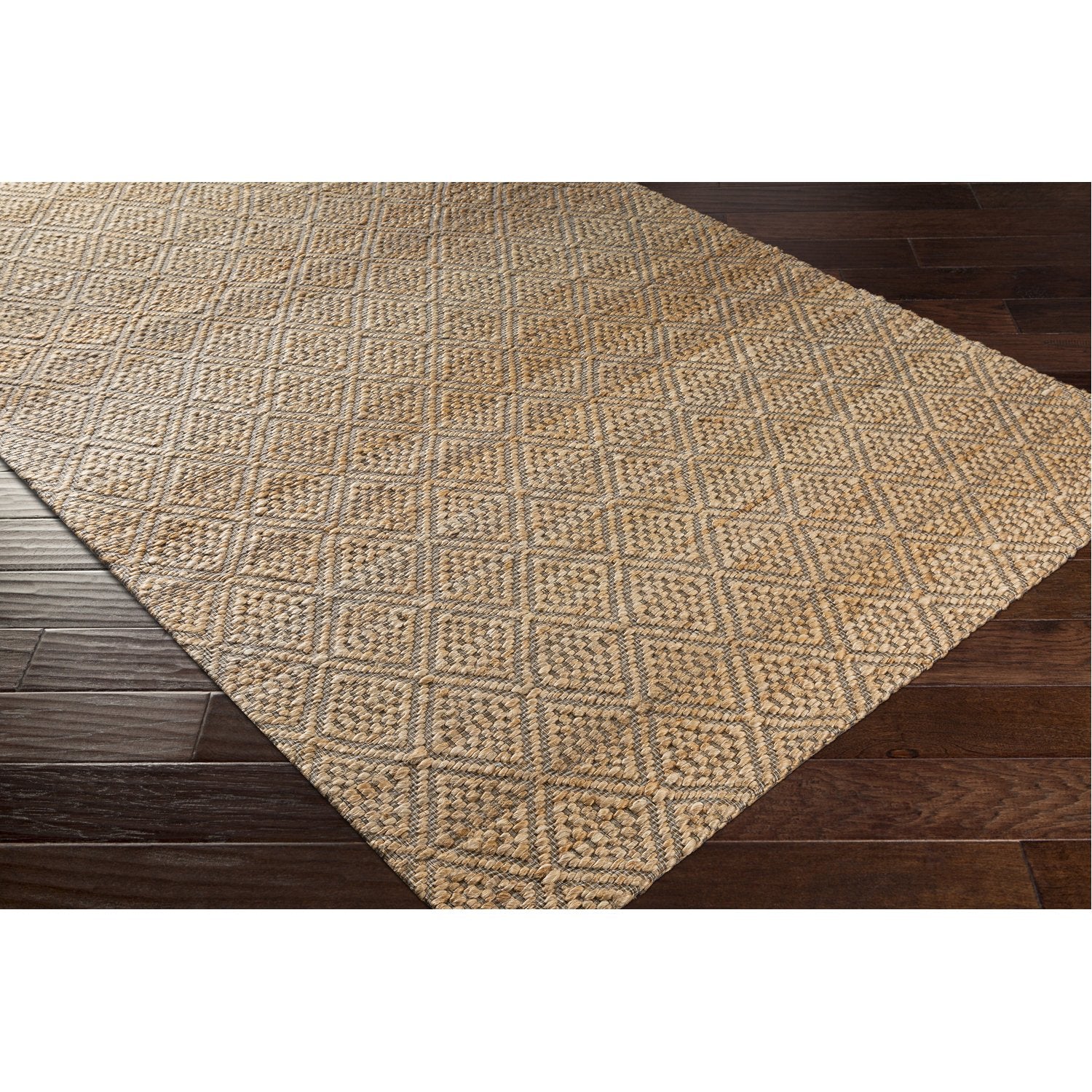 Trace Hand Woven Rug in Camel, Black, Beige