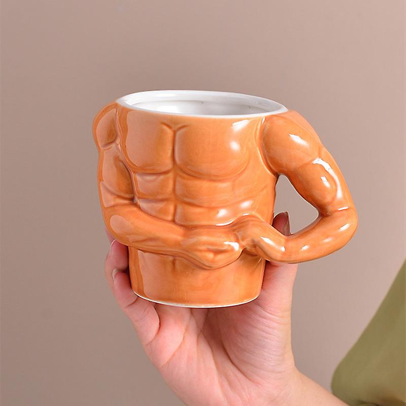 Muscle Pattern Ceramic Coffee Mug Tea Cup Novelty Gift