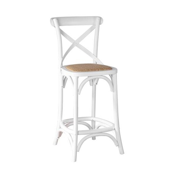 Bister Counter White Stool (Set of 3) - 40