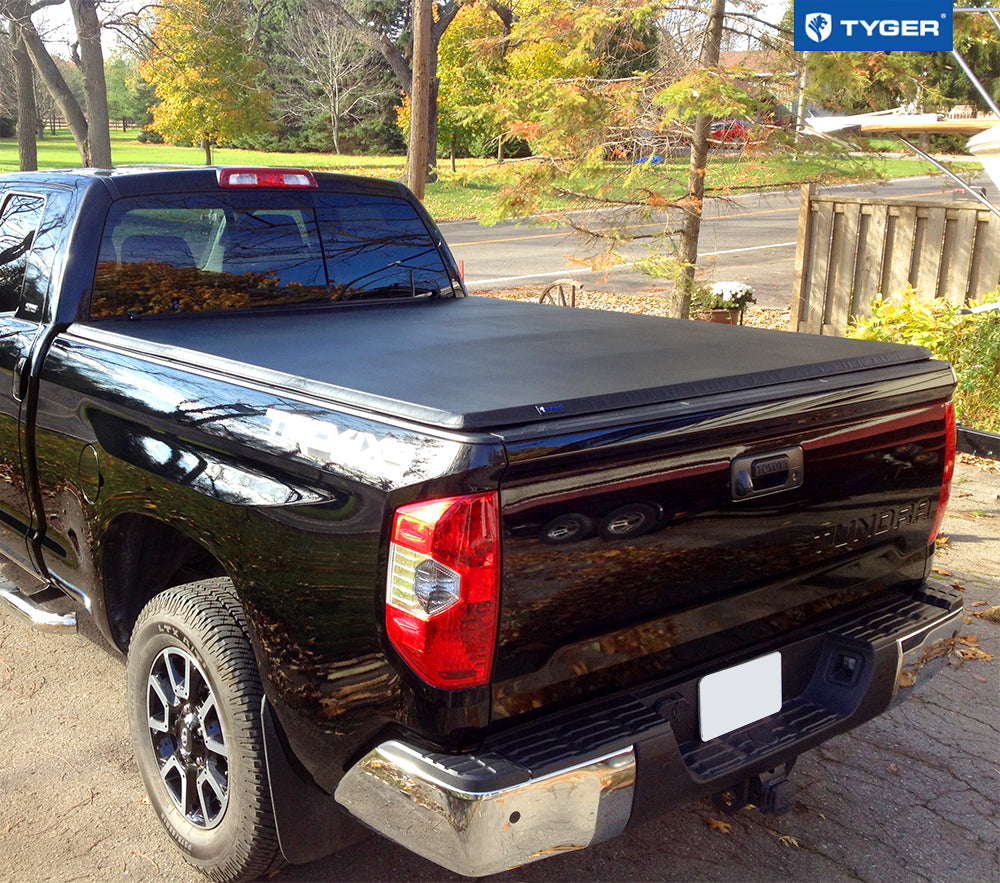 Tyger Auto T3 Soft Tri-fold Truck Bed Tonneau Cover Compatible with 2007-2013 Toyota Tundra | 6.5' Bed | TG-BC3T1033 | Vinyl