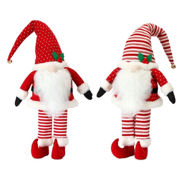 Set of 2 Santa Elf Christmas Tabletop Figure 30