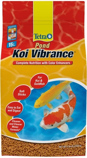 Tetra Pond Koi Vibrance Color Enhancing Sticks Koi and Goldfish Food