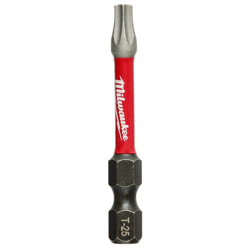 MW SHOCKWAVE Impact Duty 2 in. T25 Torx Alloy Steel Screw Driver Bit (15-Pack) 48-32-5015