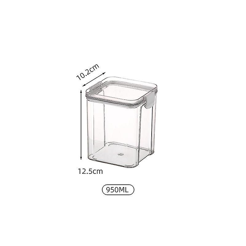 Miman Transparent Sealed Jar Plastic Kitchen Household Storage Box