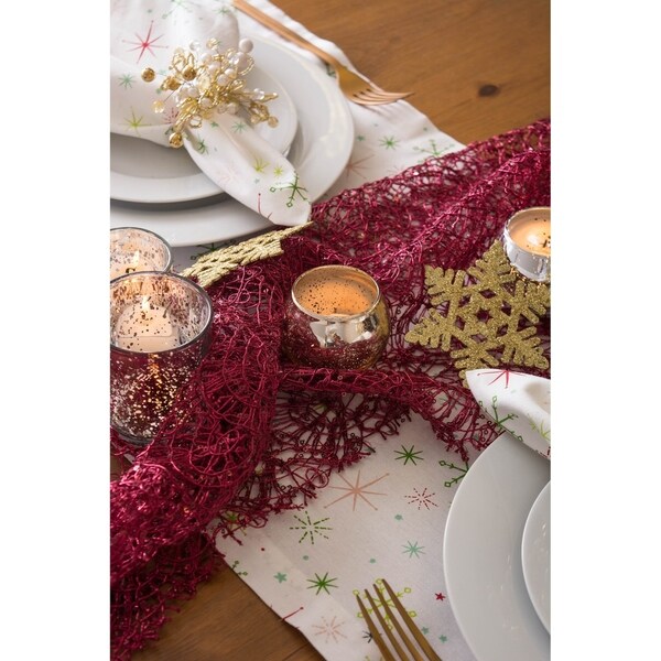 Design Imports Sequin Mesh Roll Table Runner (0.25 inches high x 16 inches wide x 120 inches deep)